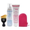 Your Perfect Glow Collection Set by Skinny Tan for Women - 4 Pc Gift Set 5oz Self Tanning Whip, 1oz Day Instant Tanner, Miracle Blush