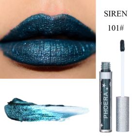 Moisturizing Candy Color Lip Gloss Waterproof Glitter Liquid Lipstick Long Lasting Makeup Lipstick (Option: 101 SIREN)