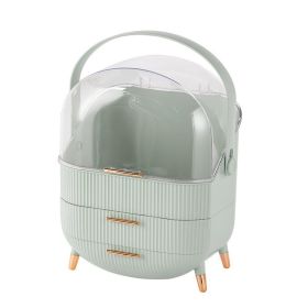 Makeup organizer for vanity Skincare Organizer (Color: green)