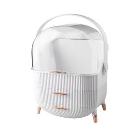 Makeup organizer for vanity Skincare Organizer (Color: White)