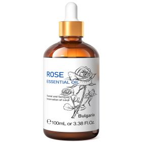 HIQILI 100ML Patchouli Essential Oils,100% Pure Nature for Aromatherapy, Diffuser, Humidifier, Massage, Keep happy, Candle (NET WT: 100ml, Color: Rose)